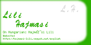 lili hajmasi business card